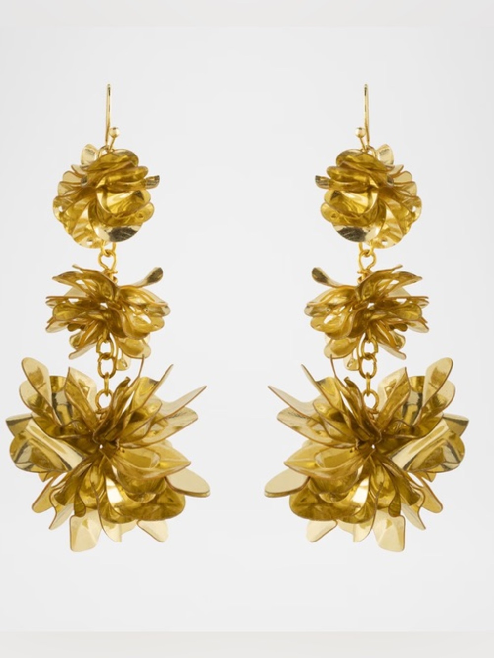NWT Mignonne Gavigan Carmine Triple Drop Earrings